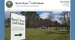 Desktop Screenshot of barriebrucegolfschools.com