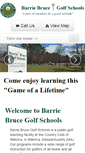 Mobile Screenshot of barriebrucegolfschools.com