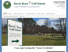 Tablet Screenshot of barriebrucegolfschools.com